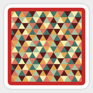 Geometric Triangle Pattern Sticker